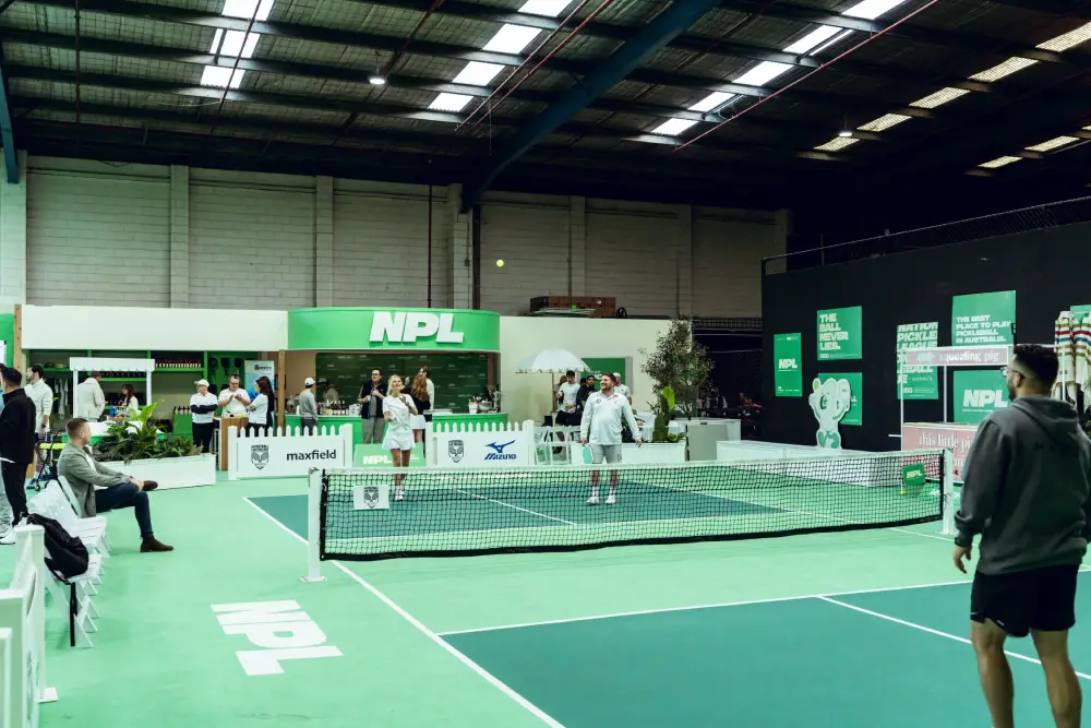 NPL pickleball court in action
