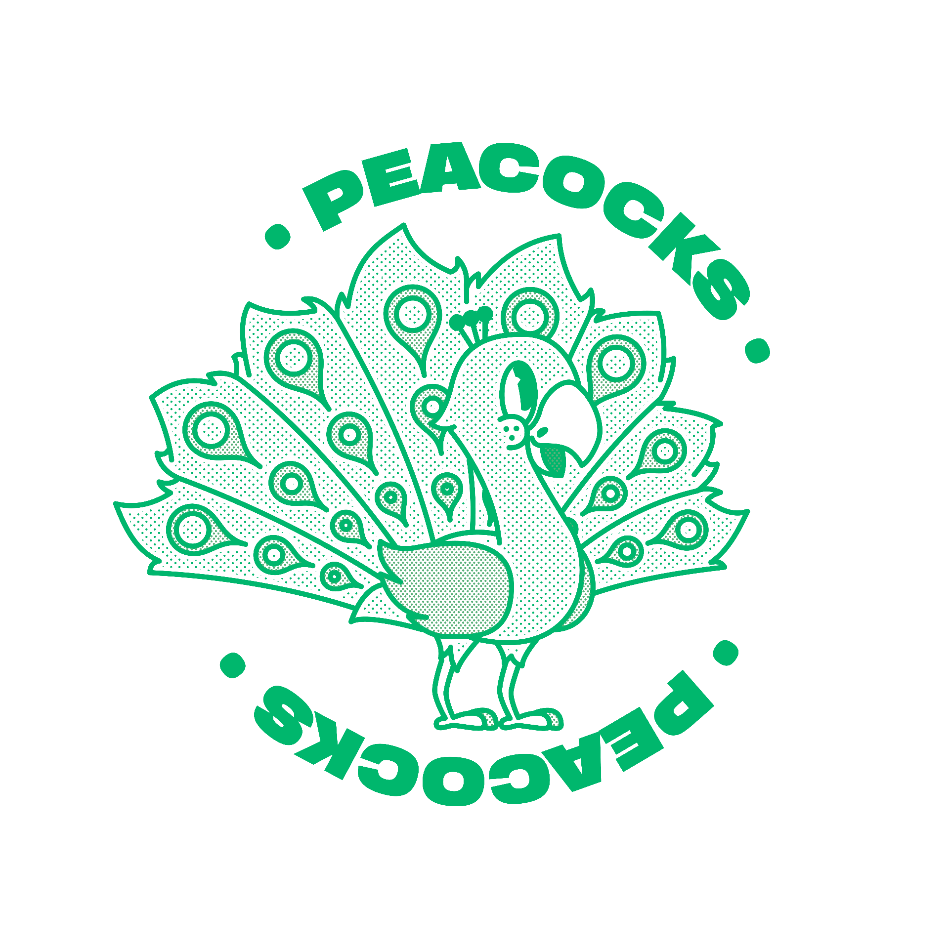 Peacocks logo - National Pickleball League